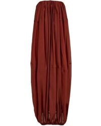 Ferragamo - Strapless Cocoon Maxi Dress - Lyst