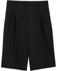 Ami Paris - Bermuda Plissé À Taille Haute - Lyst