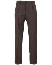 Incotex - Pleated Wool-Blend Trousers - Lyst