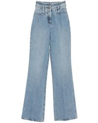 N°21 - Double-Waistband Straight-Leg Jeans - Lyst