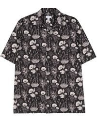 Sunspel - Floral-print Cotton Shirt - Lyst