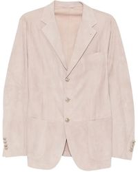 Eleventy - Single-Breasted Suede Blazer - Lyst