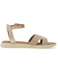 Geox - Buckle-Fastening Leather Sandals - Lyst