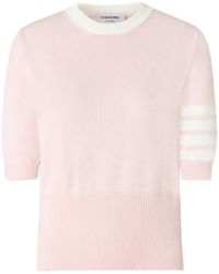 Thom Browne - Hector Intarsia 4-Bar T-Shirt - Lyst