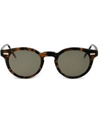 Thom Browne - Tortoiseshell-Effect Round-Frame Sunglasses - Lyst
