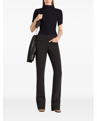 Courreges - Ribbed Short-Sleeve T-Shirt - Lyst