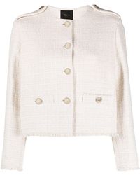 Maje - Button-up Tweed Jacket - Lyst