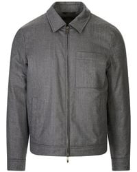 Peserico - Zip-Up Patch-Pocket Bomber Jacket - Lyst