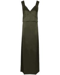 TOTEME - Spaghettikleid Mit V-Ausschnitt - Lyst