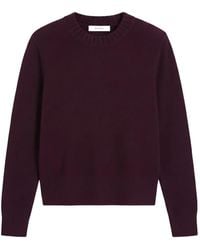 Chinti & Parker - Cropped Ribbed-Trim Sweater - Lyst
