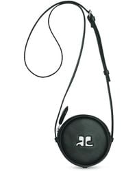 Courreges - Logo-Patch Circle Leather Bag - Lyst