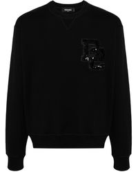 DSquared² - Logo-patch Cotton Sweatshirt - Lyst