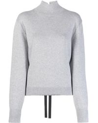 Fendi - Tied-back Knitted Pullover - Lyst