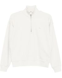 Maison Kitsuné - Quarter-Zip Fox-Patch Sweatshirt - Lyst