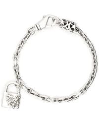 Emanuele Bicocchi - Arabesque Padlock Chain Bracelet - Lyst