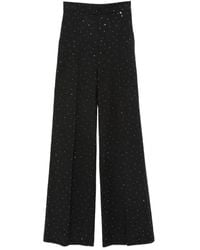 Nissa - Embellished Wide-Leg Trousers - Lyst