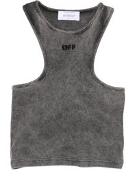 Off-White c/o Virgil Abloh - Cropped-Top mit Logo - Lyst