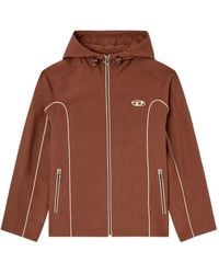 DIESEL - J-Hives Piped Hooded Jacket - Lyst