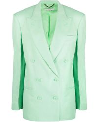 Stella McCartney - Peak-Lapels Double-Breasted Blazer - Lyst