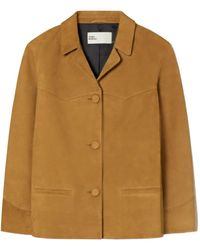 Tory Burch - Single-Breasted Suede Blazer - Lyst