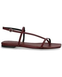 Aeyde - Leather Flat Sandals - Lyst