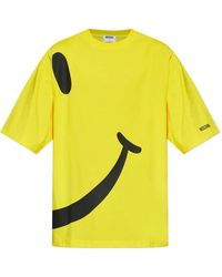 Moschino - X Smiley Logo-Print T-Shirt - Lyst