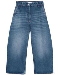 Studio Nicholson - Wide-Leg Cropped Jeans - Lyst