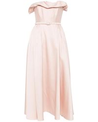 Roland Mouret - Ruffle Midi Dress - Lyst
