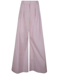 Zimmermann - "Stripe" Wide Leg Pant - Lyst