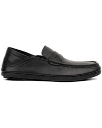 SERGIO MORETTI FIRENZE - Penny-Slot Leather Loafers - Lyst