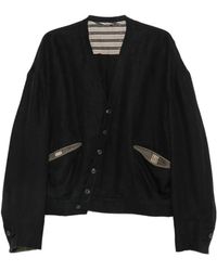 Ziggy Chen - Asymmetric-Fastening Panelled Jacket - Lyst