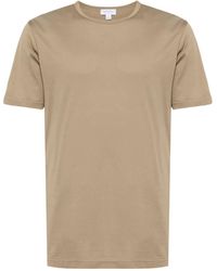 Sunspel - T-shirt en coton à col rond - Lyst