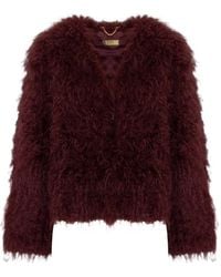 PHO® Firenze - Faux-Fur V-Neck Coat - Lyst