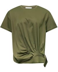 Club21 - Sheen Knotted Cotton T-Shirt - Lyst