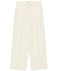 Calvin Klein - Alexandra Pleated Tailored Trousers - Lyst