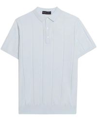 Brooks Brothers - Ribbed-Knit Polo Shirt - Lyst