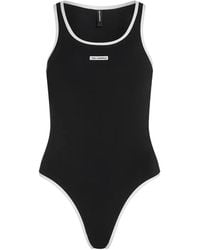 KARL LAGERFELD - Logo-Patch Cut-Out Body - Lyst