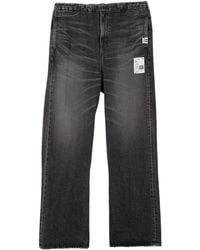 Maison Mihara Yasuhiro - Elastic-Waist Patch-Pocket Jeans - Lyst