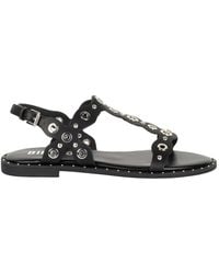 Bibi Lou - Canna Eyelet-Embellished Studded Sandals - Lyst