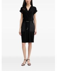 Joseph Ribkoff - Drawstring-Waist Wrap-Style Mid-Length Dress - Lyst