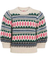 Marie Oliver - Gail Patterned Puff-Sleeve Top - Lyst