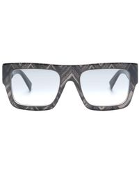 Missoni - Chevron-print Square-frame Sunglasses - Lyst