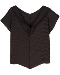 Issey Miyake - T-shirt Paper Like Pleats à design sans manches - Lyst