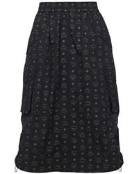 MCM - Monogram Cargo Skirt - Lyst