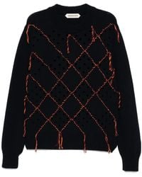 NAMACHEKO - Intarsia Quilt Crew-Neck Jumper - Lyst