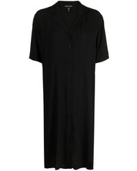 Eileen Fisher - Short-sleeve Silk Shirtdress - Lyst