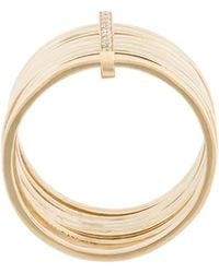Lizzie Mandler - 18kt Gold '7 Day' Ring With Diamonds - Lyst