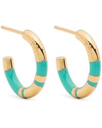 Aurelie Bidermann - Mini Positano hoop earrings - Lyst