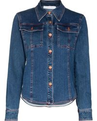 Femme Vêtements Tops Chemises Chemise en jean à poches à rabat Jean See By Chloé en coloris Bleu 