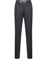 PT Torino - Pleated Drawstring Trousers - Lyst